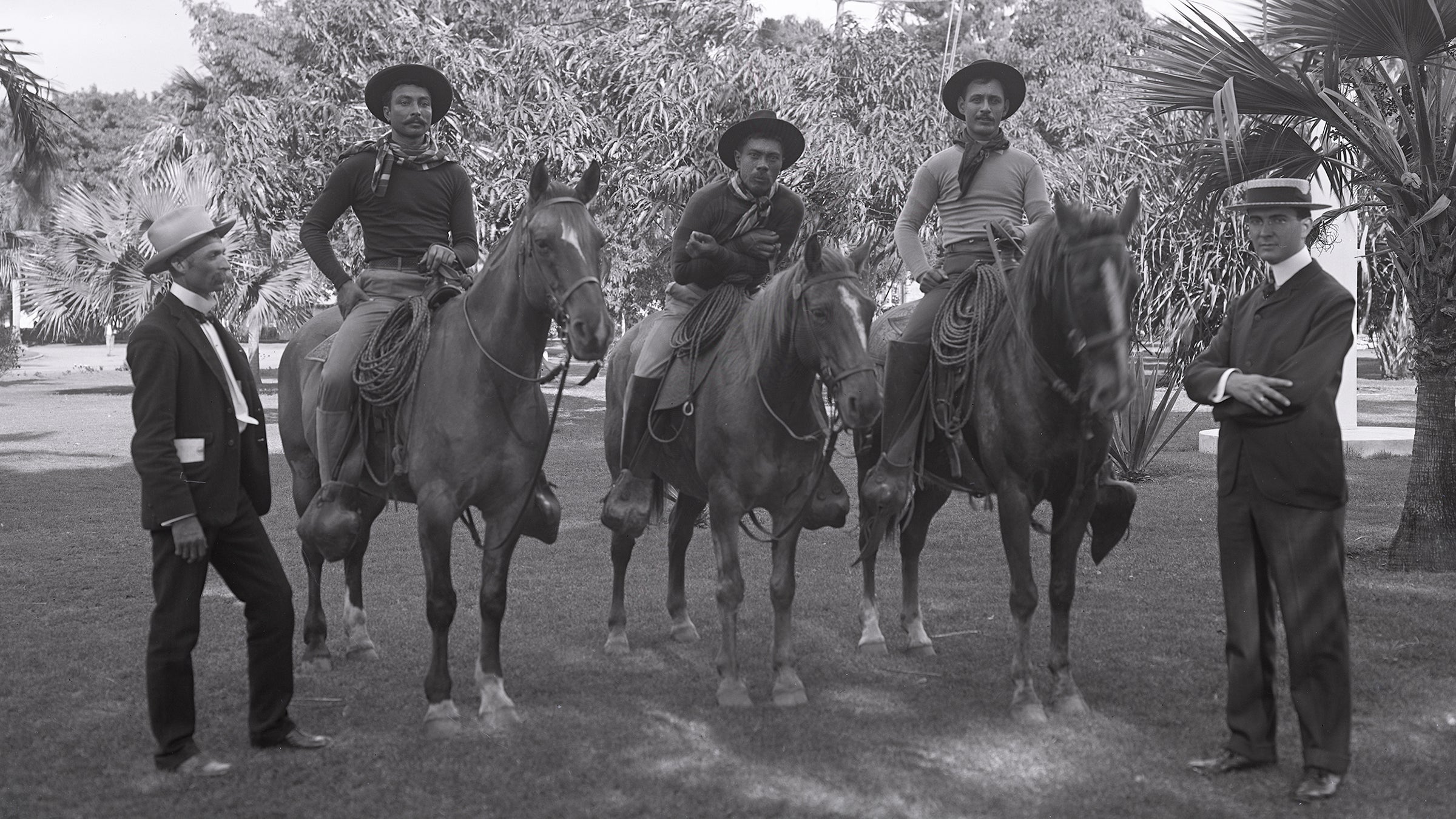 Ikua Purdy, Archie Ka'au'a, and Willie Spencer, from 'Aloha Rodeo.'