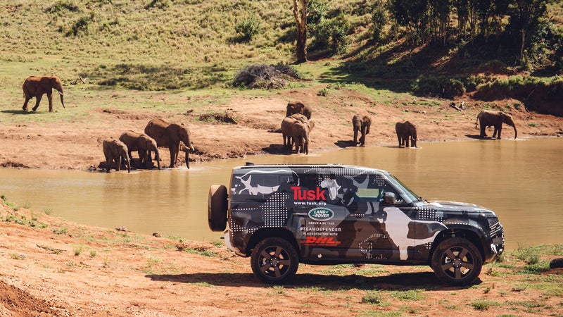 The new Defender will be available in both long wheelbase four-door (pictured), and two-door short wheelbase versions.