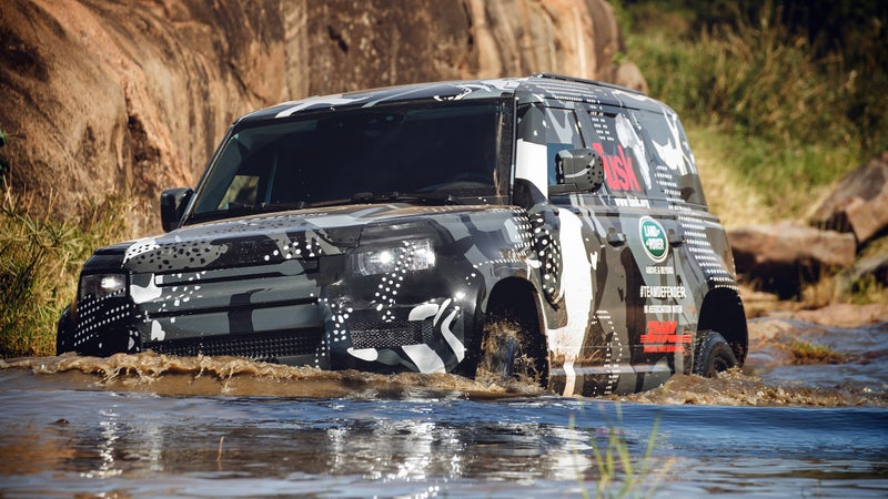 Look closely, and you'll see a camo'd snorkel on the left side of the windshield.