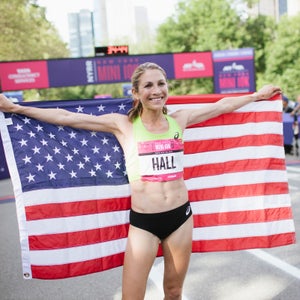On Saturday, Sara Hall won the 48th New York Mini 10K in Central Park.