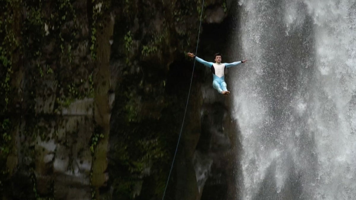 This 102-Foot Cliff Jump Is for Pros Only