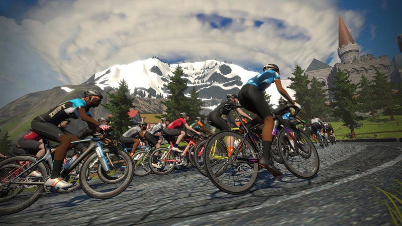 Alpe Du Zwift, a facsimile of the famous Tour de France climb Alpe d鈥橦uez.