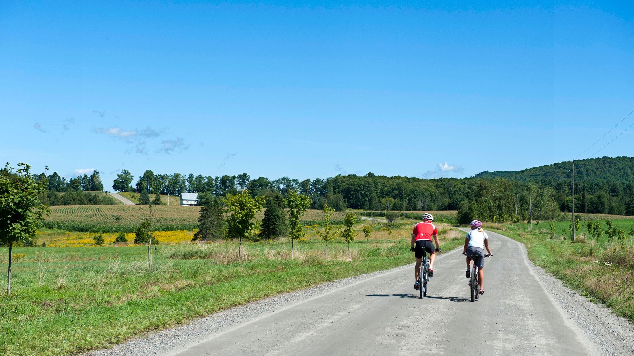 Biking backgroad in Vermont