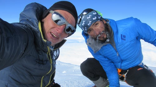 Karl Egloff (left), an Ecuadorian-Swiss climber, set a blazing-fast new record on Denali this Thursday. He finished the project in 11 hours and 44 minutes.