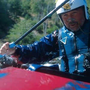 Larry Burke kayaking