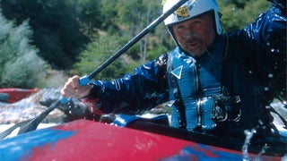 Larry Burke kayaking