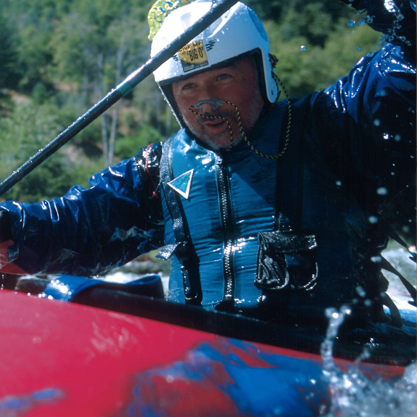 Larry Burke kayaking