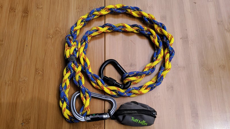 Dark Brown - Hands Free Dog Braided Rope Leash