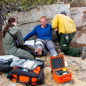 Vic badly strained his LCL during a stumble on a washed-out trail and is my only client who has needed a helicopter evacuation.