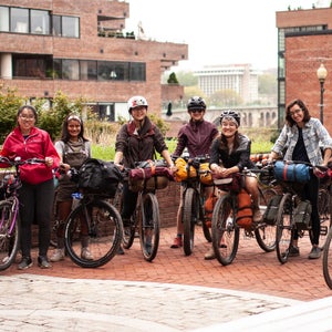 Members of the WTF Mid-Atlantic group, which biked the C&O Canal together