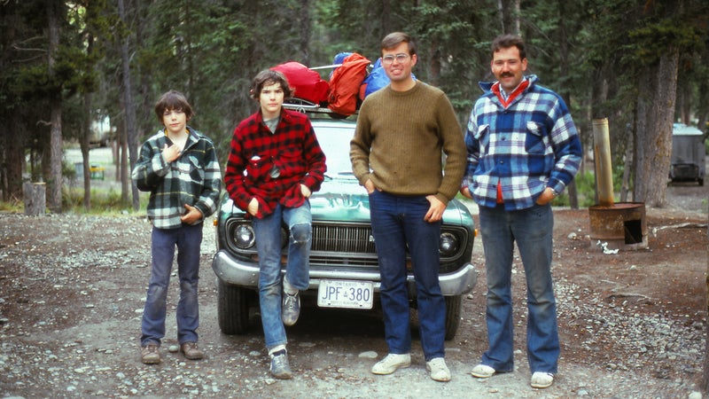 The author (left) and his brother, Mike, along with their two Canadian BFFNs.