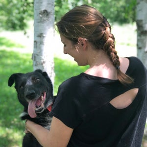 Blair in the Smartwool Merino 150 dress