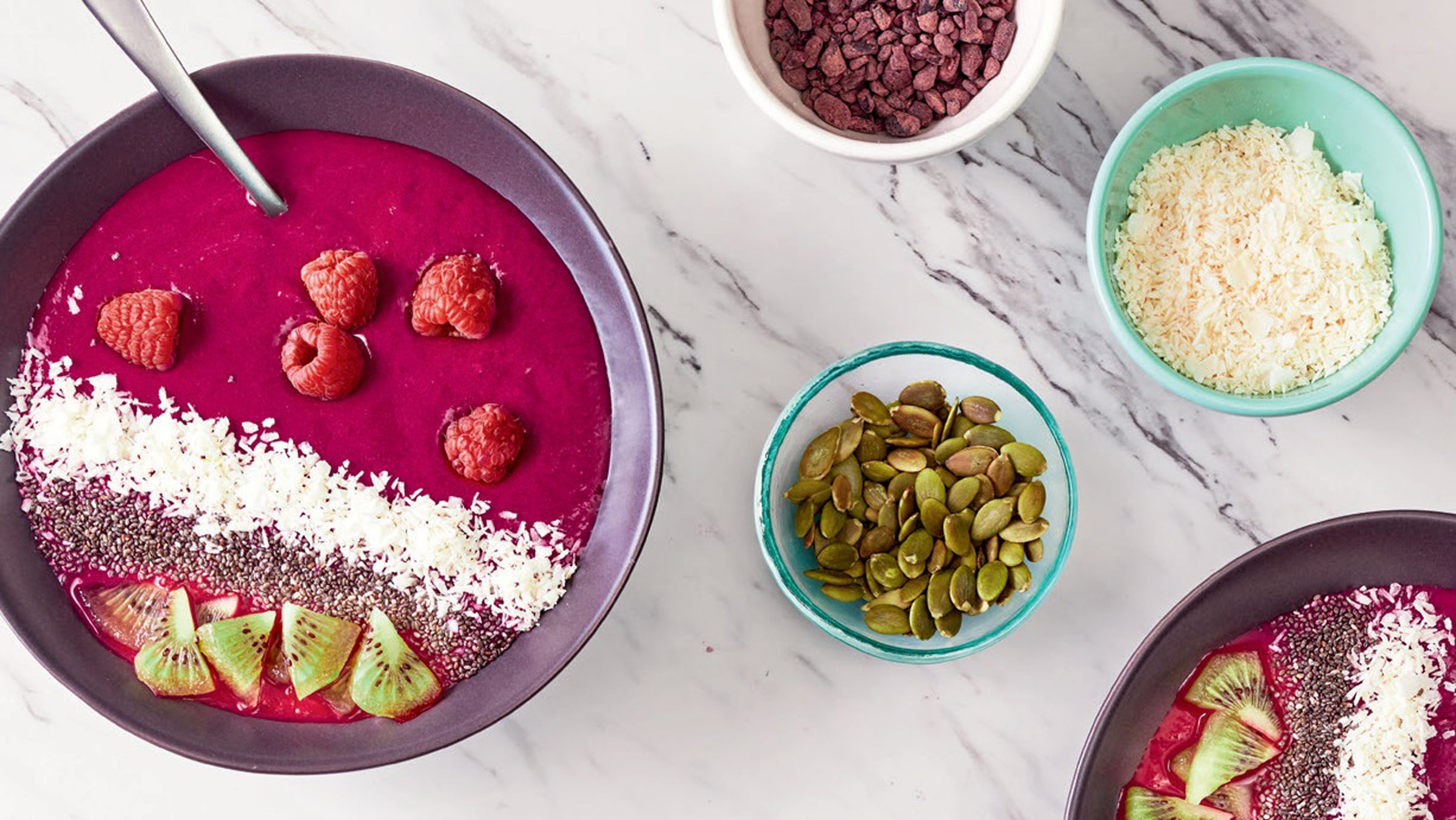 A raspberry-beet smoothie is refreshing post cooldown.