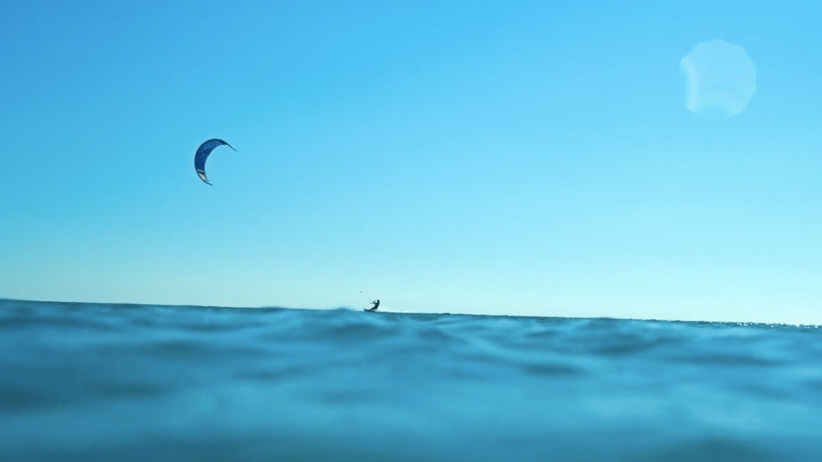 Kiteboarding on the World's Bluest Water