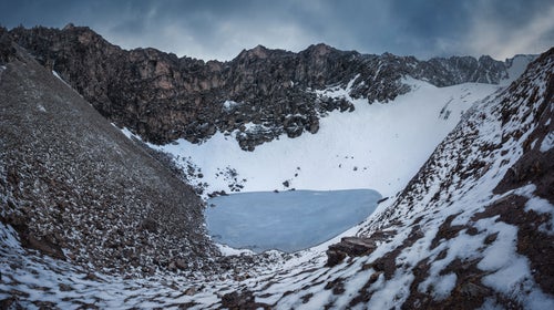 This lake is filled with the skeletal remains of hundreds of ancient bodies.