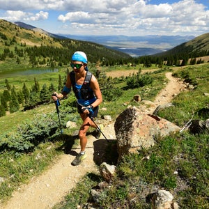 Magdalena Boulet form Berkeley, CA in the Leadville 100 last weekend