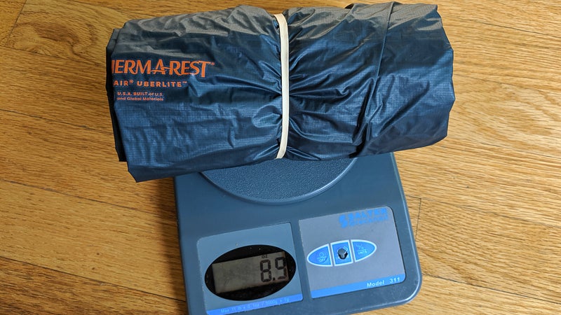 My UberLite is very close to its spec weight of 8.8 ounces (250 grams).