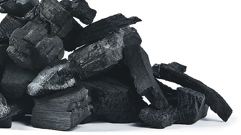 What real charcoal actually looks like.