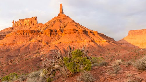 Castleton Rock, near Moab, vibrates. And you can listen to it.