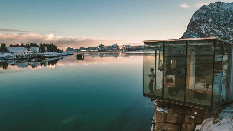 A sea cabin on Manshausen Island