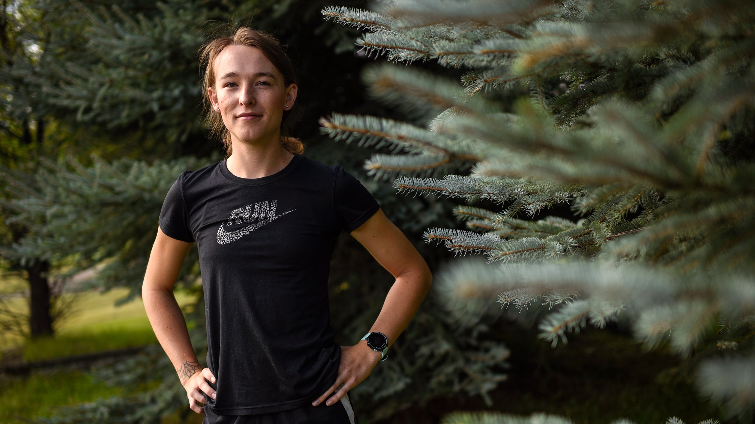 Eastwood (pictured here) is the first transgender woman to compete in a D1 cross country meet.