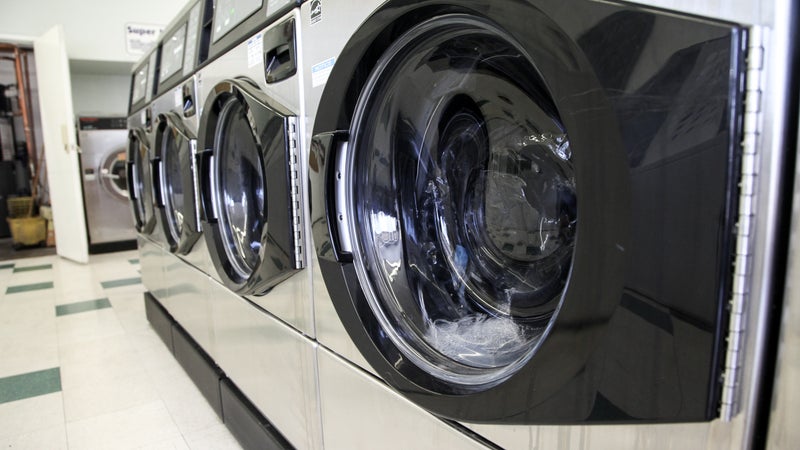 Sleeping bags in washing machine