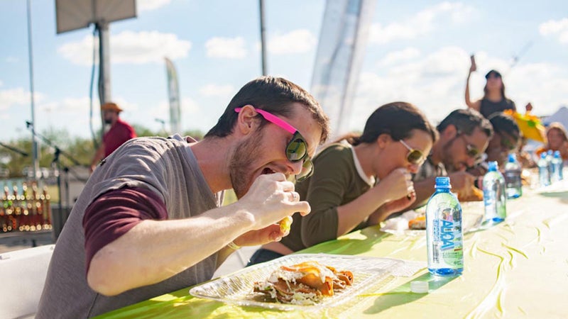 scenes of fall festivals in the U.S.