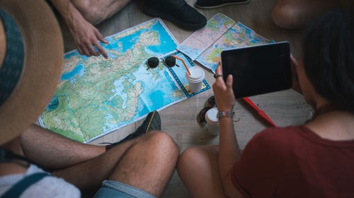 travelers planing trips