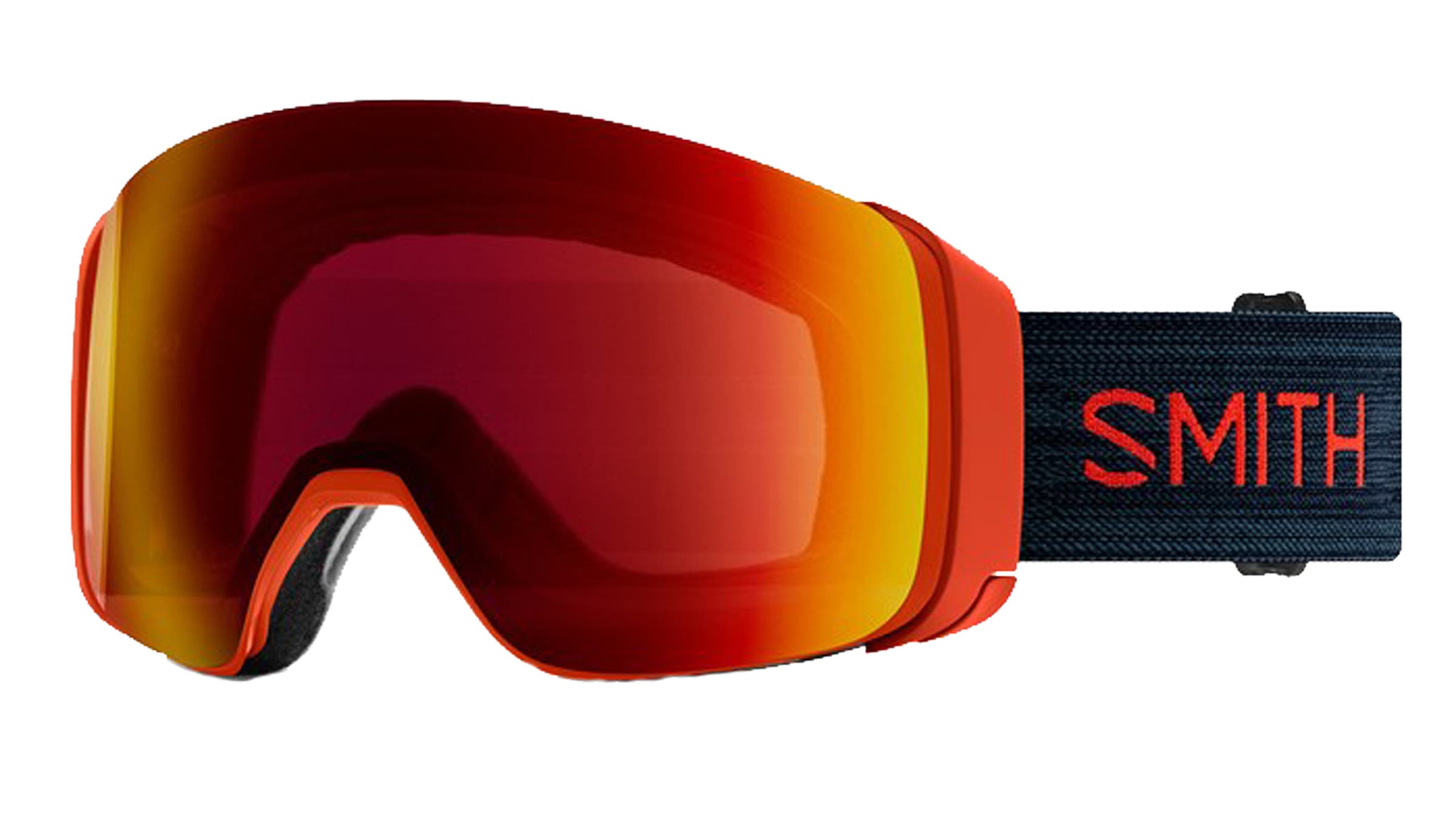 Smith 4D Mag ski goggles on white background