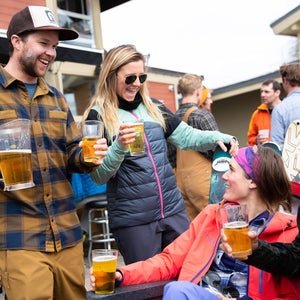 Après on the patio of the Chomois