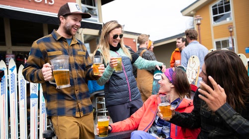 Après on the patio of the Chomois