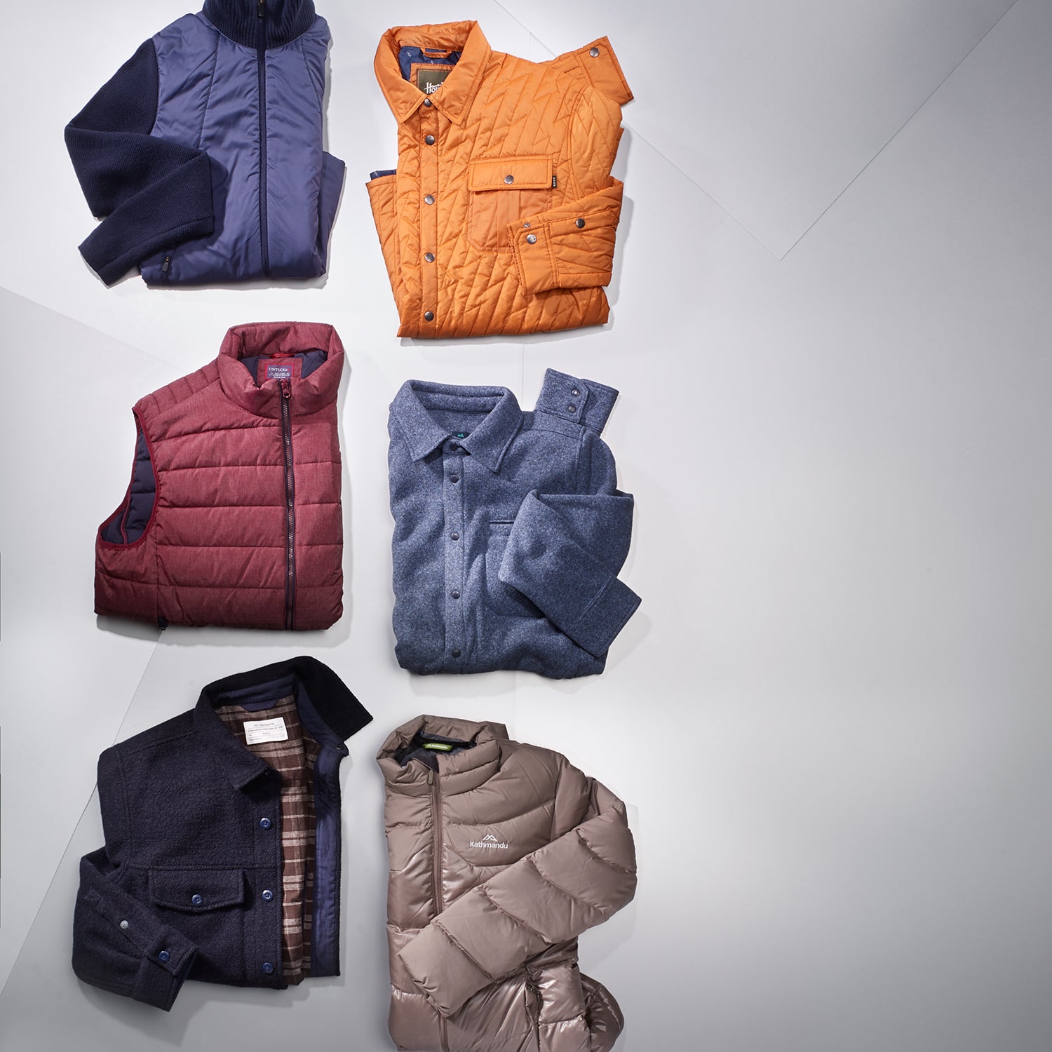 Untuckit puffer outlet vest