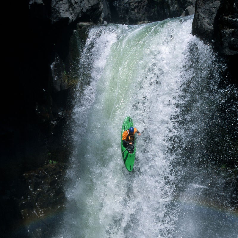 Lindgren running California’s Upper Heath Springs Falls