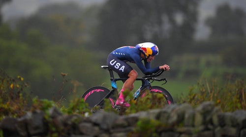 Chloé Dygert, just 22, attacked the elite women’s time trial and won the event by the widest margin in history.