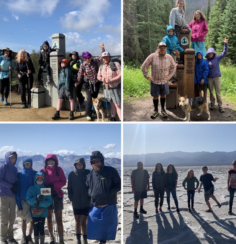 PCT Hiking Family