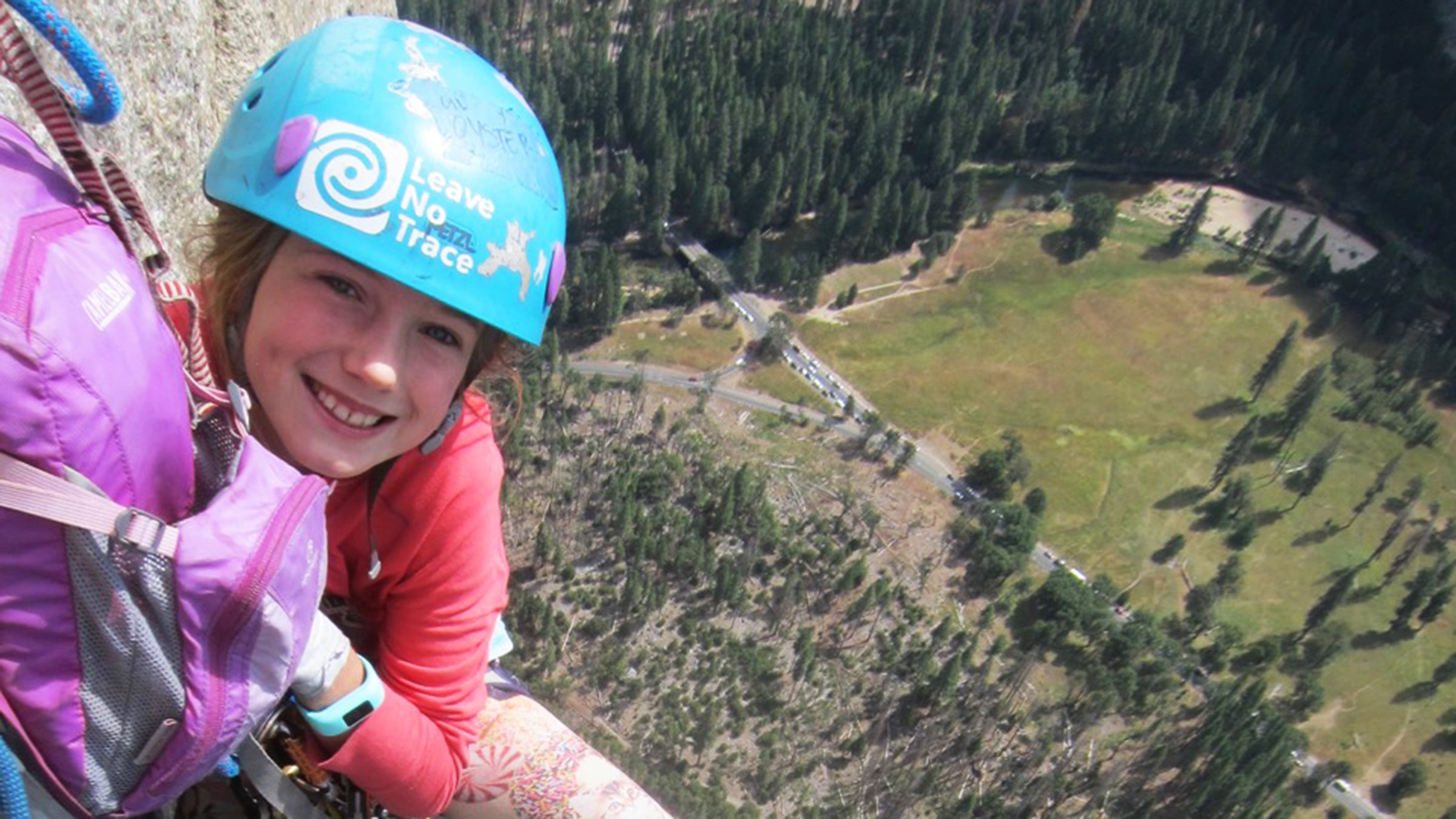 Pearl summited the 7,569-foot-high granite monolith in a hailstorm and plummeting temperatures.