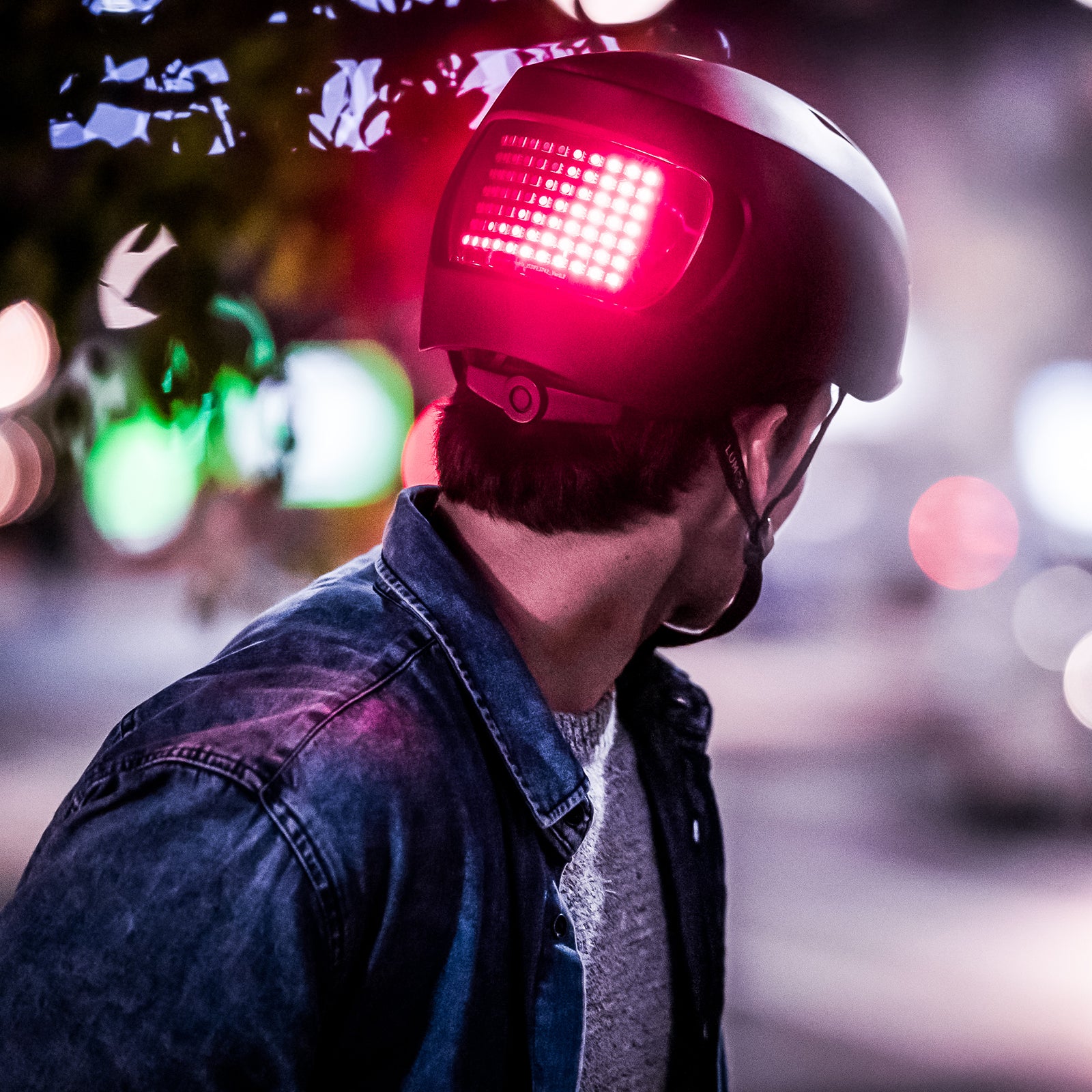 bike helmet with lights and turn signals