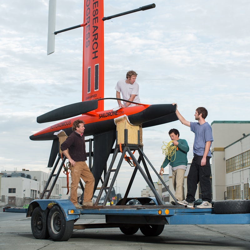 The Salidrone team in Alameda, California, 2014