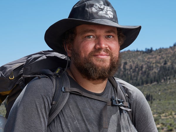 Cory “Second Chance Hiker” McDonald is photographed at mile 702 on the PCT, near Kennedy Meadows, California. Because of the record-breaking snow season in the Sierra, Cory found a ride from here to Oregon, where he rejoined the PCT near Ashland.