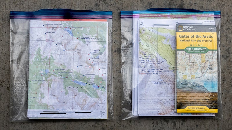 My two-bag map carrying system