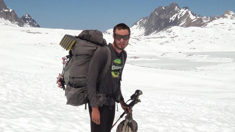 Garmire on his first thru-hike, in 2011