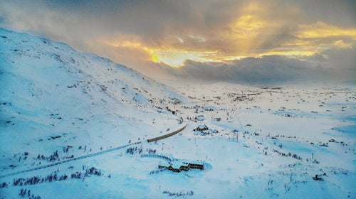 Heli-Ski Lodge Deep in the Arctic Circle