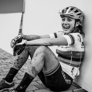 Kate Courtney, the first American to win an overall UCI Mountain Bike World Cup cross-country series title in 17 years