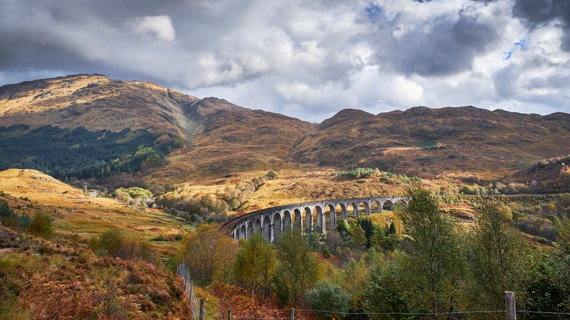 The Glenfinnan Viaduct, in Inverness-shire, Scotland