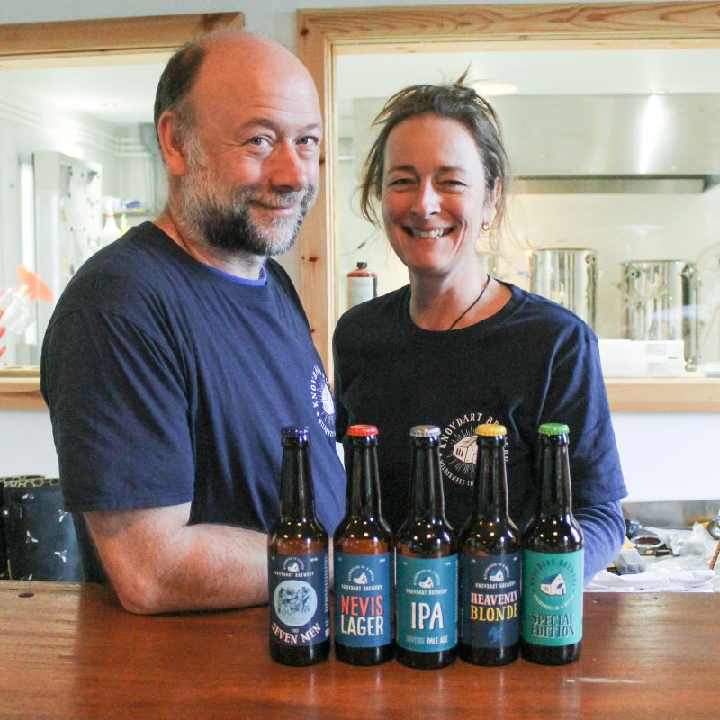 Matt and Sam Humphrey, co-owners of Knoydart Brewery