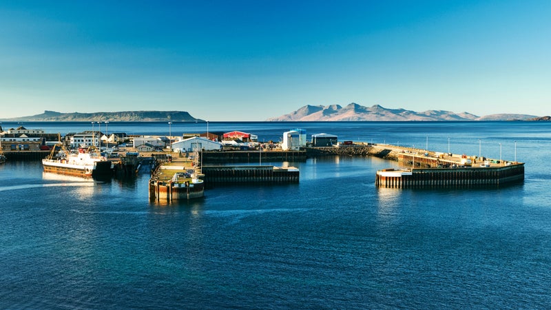 The harbor at the town of Mallaig