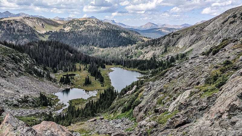 Timber Lake, as seen from Timber Lake Pass, looking north