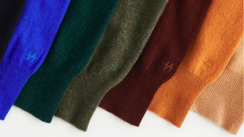 Cashmere sweaters work as well as a (nice) technical mid-layer, as they do paired with jeans.