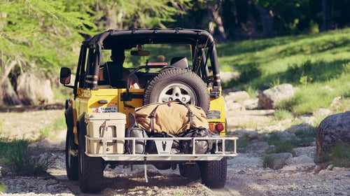 It's like a pickup bed that you can attach or detach in 30 seconds.