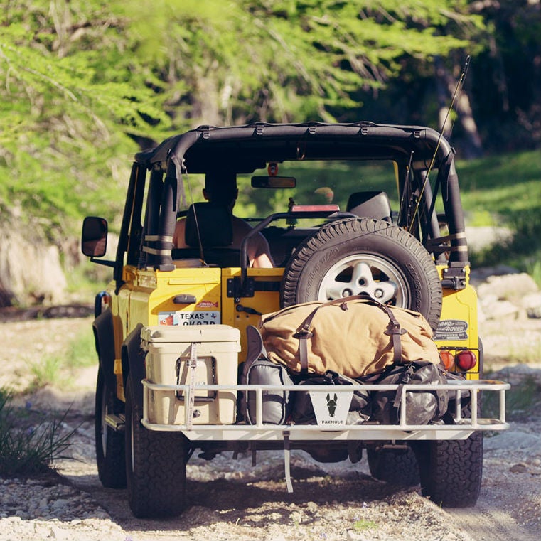 Off road hitch store rack